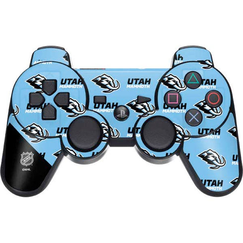 NHL Utah Mammoth Logo Pattern PS3 Dual Shock wireless controller Skin