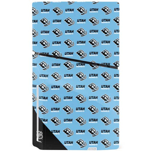 NHL Utah Mammoth Logo Pattern PS5 Slim Disk Bundle Skin