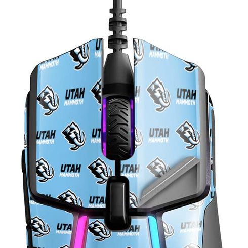 NHL Utah Mammoth Logo Pattern SteelSeries Rival 600 Gaming Mouse Skin