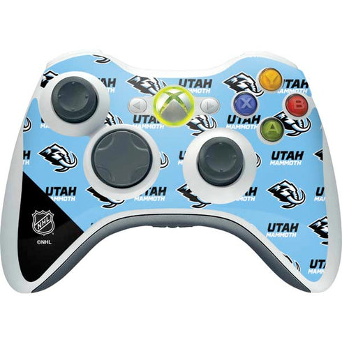 NHL Utah Mammoth Logo Pattern Xbox 360 Wireless Controller Skin
