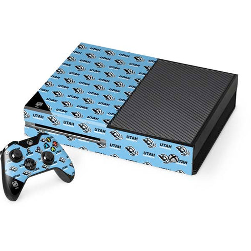 NHL Utah Mammoth Logo Pattern Xbox One Console and Controller Bundle Skin