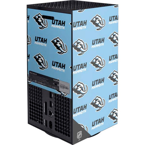 NHL Utah Mammoth Logo Pattern Xbox Series X Console Skin