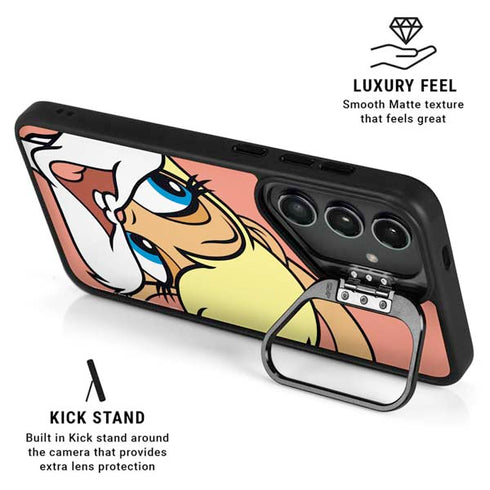Looney Tunes Lola Bunny Zoomed In Galaxy S25 Kickstand Case
