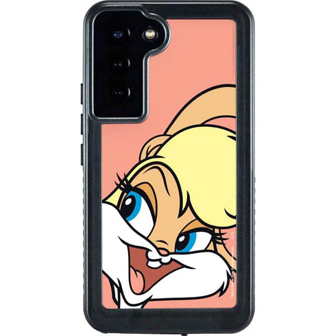 Looney Tunes Lola Bunny Zoomed In Galaxy S24 Plus Waterproof Case