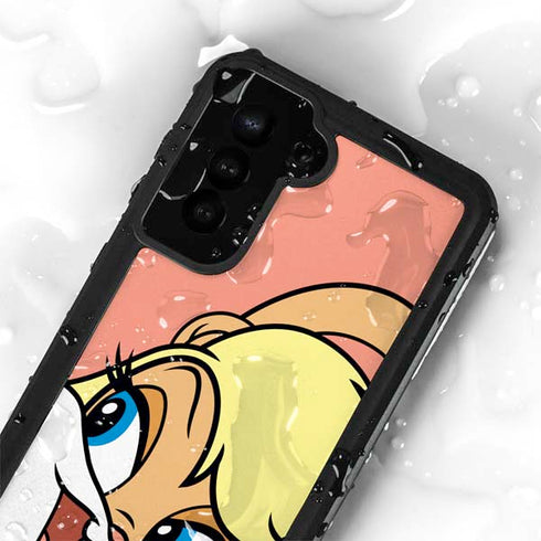 Looney Tunes Lola Bunny Zoomed In Galaxy S24 Plus Waterproof Case