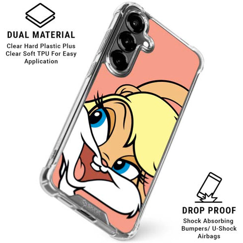Looney Tunes Lola Bunny Zoomed In Galaxy S26 Plus Clear Case