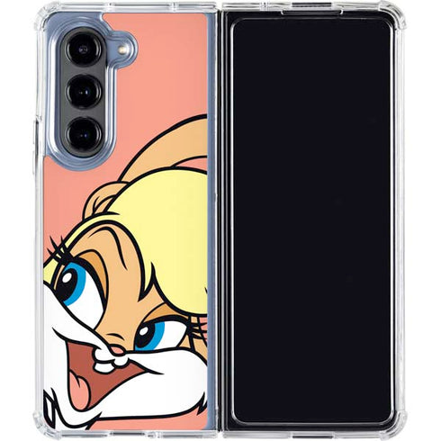 Looney Tunes Lola Bunny Zoomed In Galaxy Z Fold5 5G Clear Case