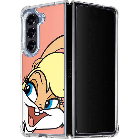 Looney Tunes Lola Bunny Zoomed In Galaxy Z Fold5 5G Clear Case