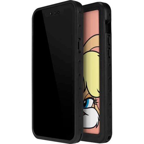 Looney Tunes Lola Bunny Zoomed In iPhone 15 Pro Waterproof Case