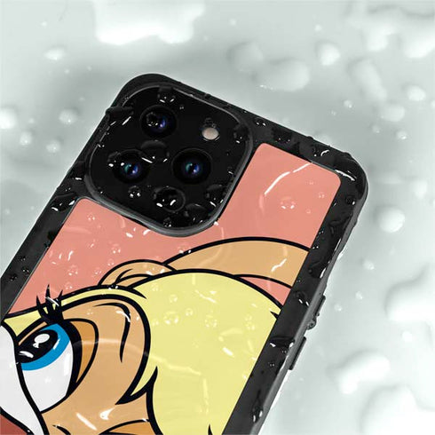 Looney Tunes Lola Bunny Zoomed In iPhone 15 Pro Waterproof Case