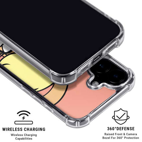 Looney Tunes Lola Bunny Zoomed In iPhone 16 Plus Clear Case