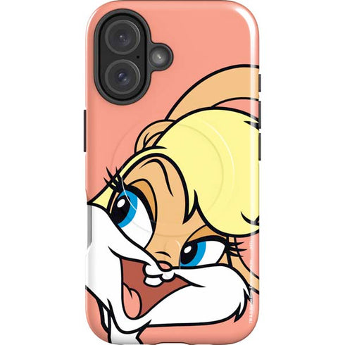 Looney Tunes Lola Bunny Zoomed In iPhone 16 Plus Magsafe Impact Case