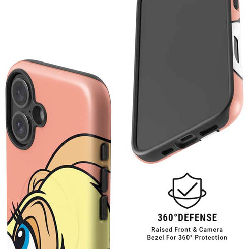 Looney Tunes Lola Bunny Zoomed In iPhone 16 Plus Magsafe Impact Case