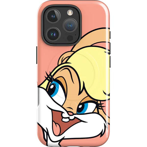 Looney Tunes Lola Bunny Zoomed In iPhone 16 Pro Max Magsafe Impact Case
