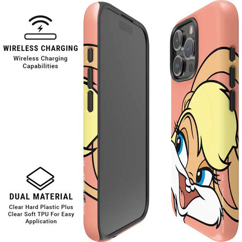 Looney Tunes Lola Bunny Zoomed In iPhone 16 Pro Max Magsafe Impact Case