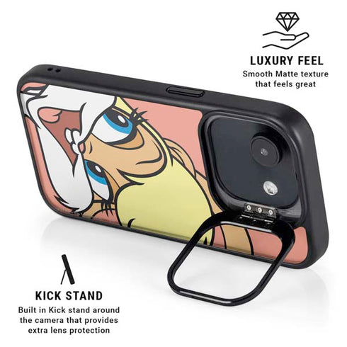 Looney Tunes Lola Bunny Zoomed In iPhone 16e Kickstand Case