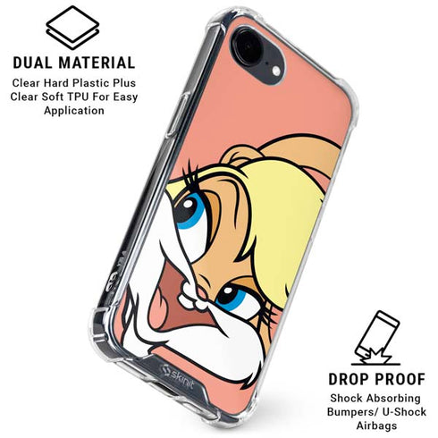 Looney Tunes Lola Bunny Zoomed In iPhone 16e Clear Case
