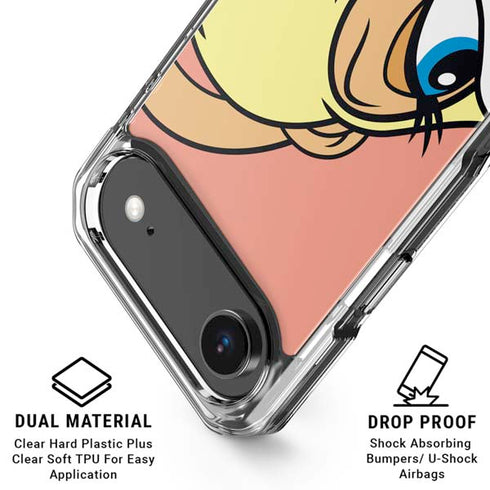 Looney Tunes Lola Bunny Zoomed In iPhone 17 Air Clear Case