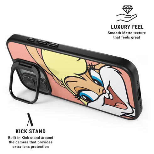 Looney Tunes Lola Bunny Zoomed In iPhone 17 Kickstand Case