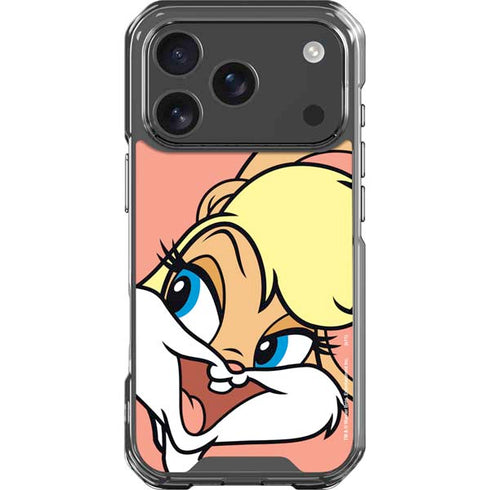 Looney Tunes Lola Bunny Zoomed In iPhone 17 Pro Clear Case