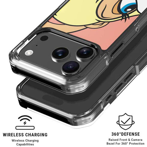 Looney Tunes Lola Bunny Zoomed In iPhone 17 Pro Clear Case