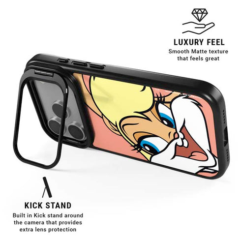 Looney Tunes Lola Bunny Zoomed In iPhone 17 Pro Max Kickstand Case