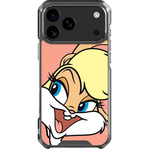 Looney Tunes Lola Bunny Zoomed In iPhone 18 Pro Max Clear Case