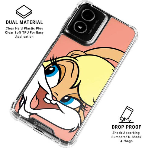 Looney Tunes Lola Bunny Zoomed In Moto G Power 5G (2024) Clear Case