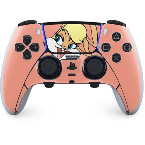Looney Tunes Lola Bunny Zoomed In PS5 DualSense Edge Pro Controller Skin