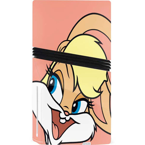 Looney Tunes Lola Bunny Zoomed In PS5 Pro Disk Bundle Skin