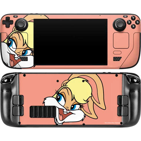 Looney Tunes Lola Bunny Zoomed In Steam Deck Handheld Gaming Computer OLED Skin