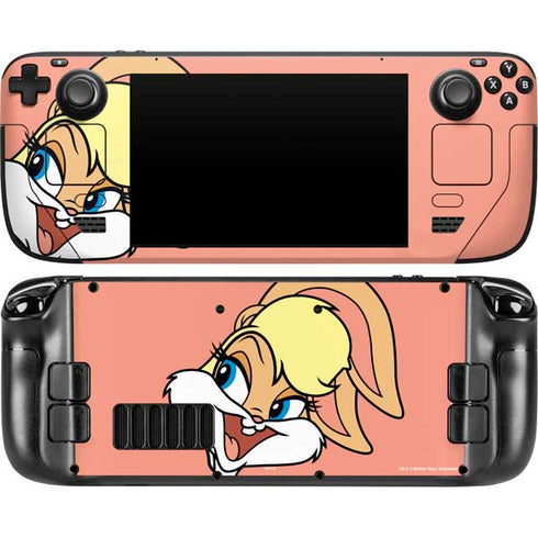 Looney Tunes Lola Bunny Zoomed In Steam Deck Handheld Gaming Computer Skin