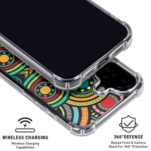 Look Deeper Colored iPhone 16 Plus Clear Case