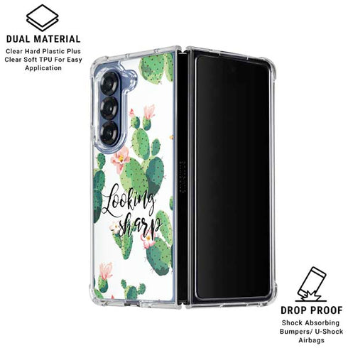 Looking Sharp Galaxy Z Fold7 Clear Case