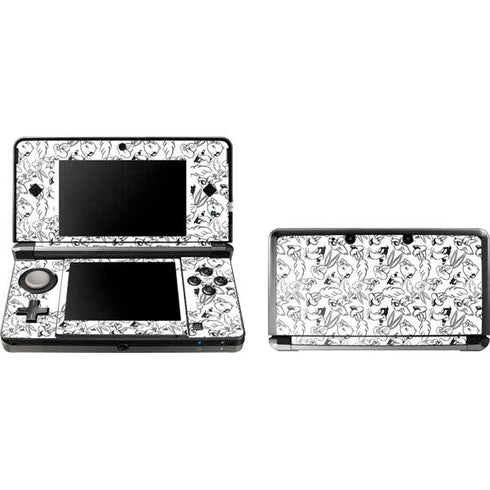 Looney Tunes Looney Squad Black and White Grid 3DS (2011) Skin