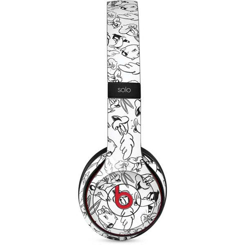 Looney Tunes Looney Squad Black and White Grid Beats Solo 3 Wireless Skin