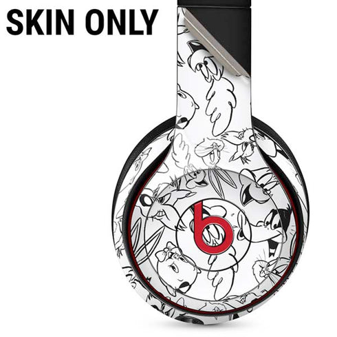 Looney Tunes Looney Squad Black and White Grid Beats Solo 3 Wireless Skin