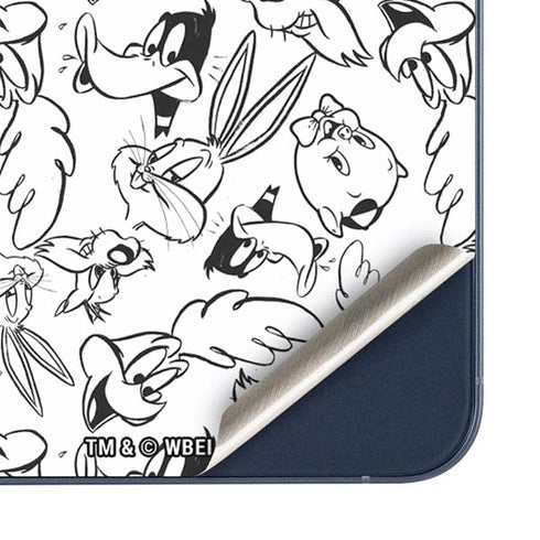 Looney Tunes Looney Squad Black and White Grid Galaxy A35 5G Skin