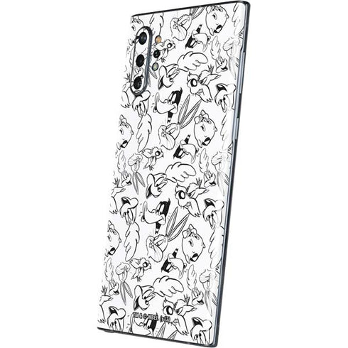 Looney Tunes Looney Squad Black and White Grid Galaxy Note 10 Plus Skin