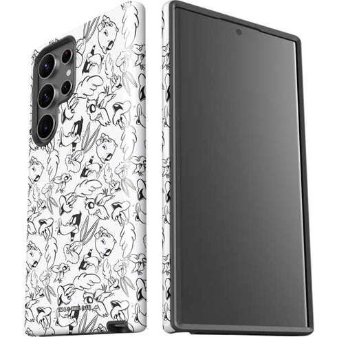 Looney Tunes Looney Squad Black and White Grid Galaxy S23 Ultra Pro Case