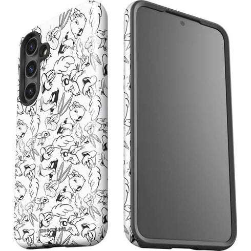 Looney Tunes Looney Squad Black and White Grid Galaxy S25 Impact Case