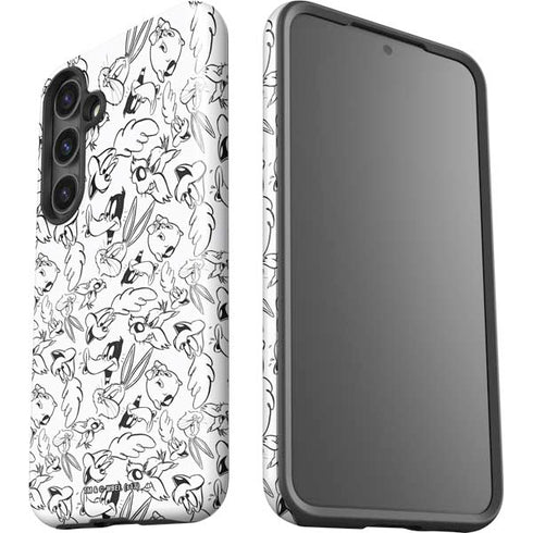Looney Tunes Looney Squad Black and White Grid Galaxy S25 Plus Impact Case