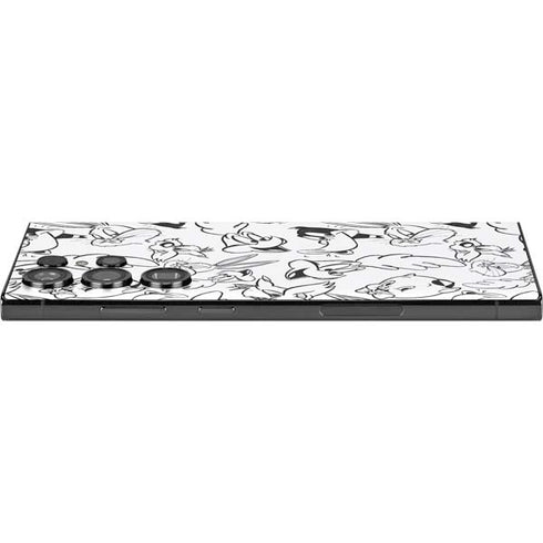 Looney Tunes Looney Squad Black and White Grid Galaxy S25 Ultra Skin