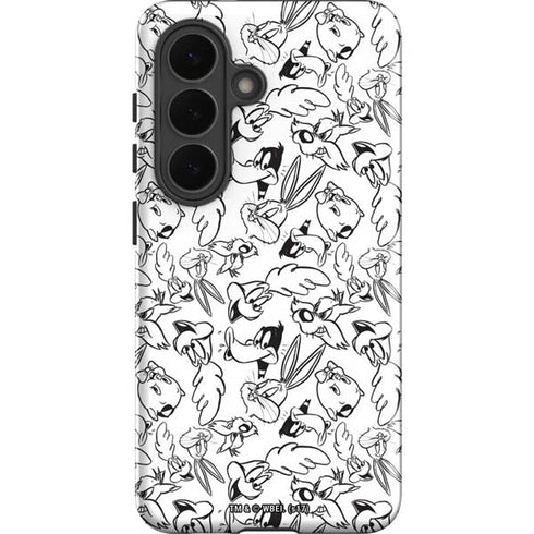 Looney Tunes Looney Squad Black and White Grid Galaxy S26 Impact Case