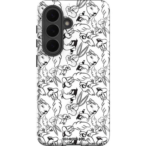 Looney Tunes Looney Squad Black and White Grid Galaxy S26 Plus Impact Case