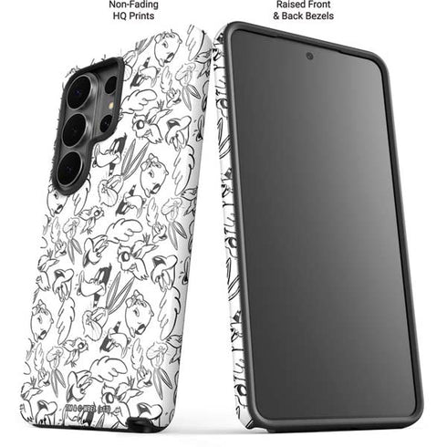 Looney Tunes Looney Squad Black and White Grid Galaxy S26 Ultra Impact Case