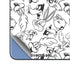 Looney Tunes Looney Squad Black and White Grid Galaxy Z Fold5 5G Skin