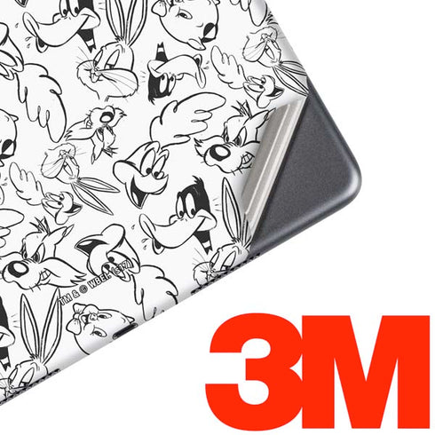 Looney Tunes Looney Squad Black and White Grid iPad Skins