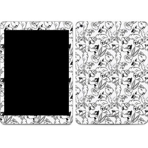 Looney Tunes Looney Squad Black and White Grid Apple iPad Skin