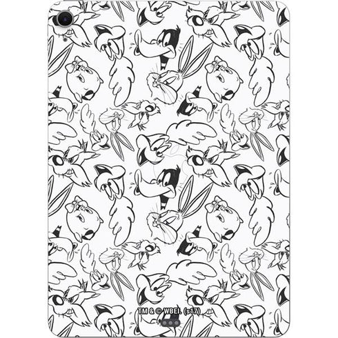 Looney Tunes Looney Squad Black and White Grid Apple iPad Air Skin